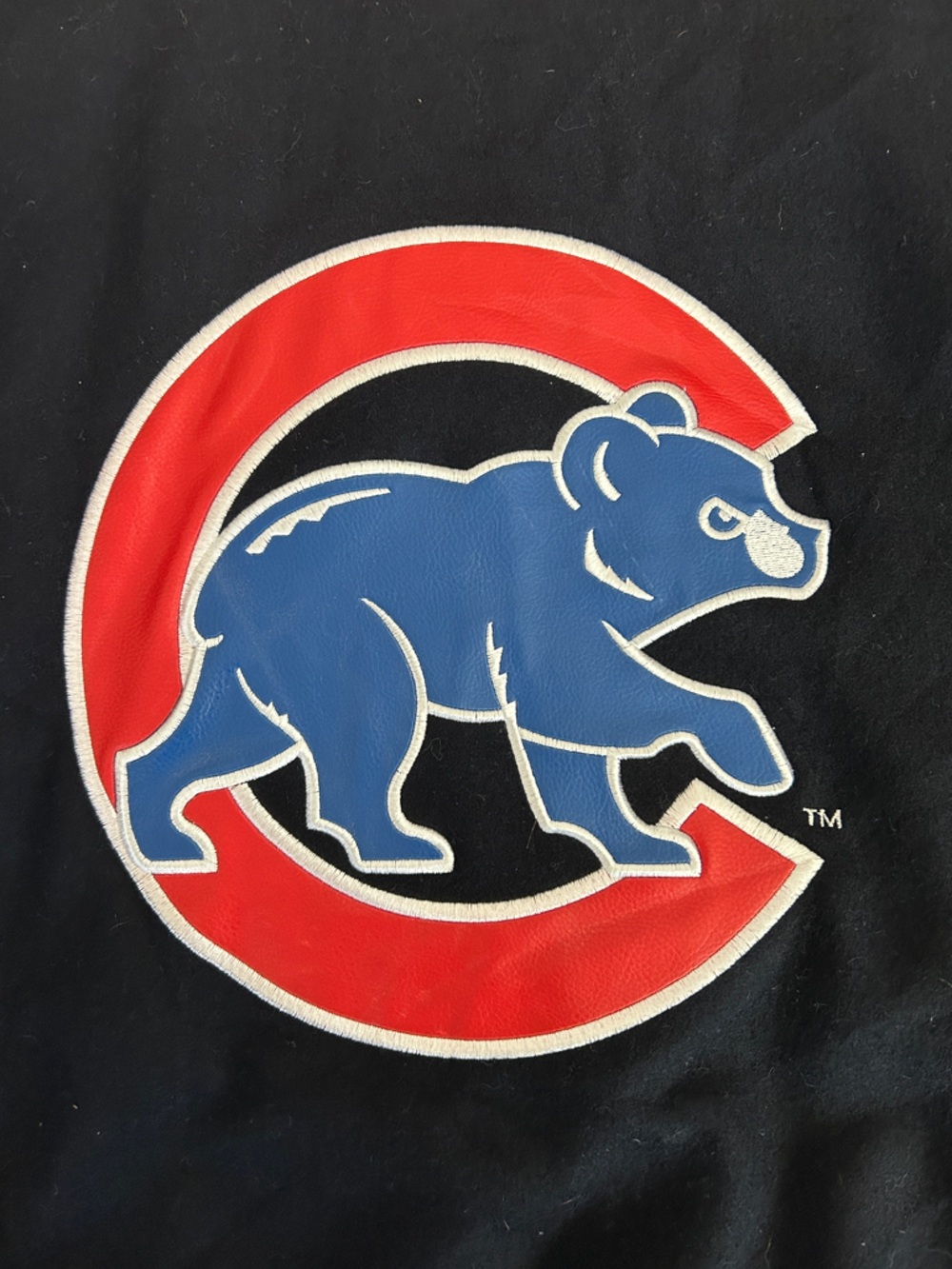 Vintage Chicago Cubs JH Designs Reversible Wool Varsity Jacket XL - Picture 6 of 11